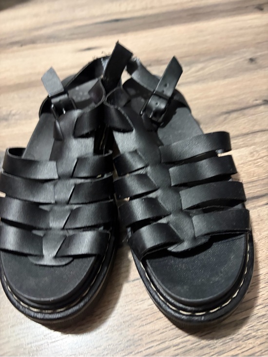 a new day Shoes - a new day Black Woven Dr. Marten Strappy Women's Sandal dupe - size 8